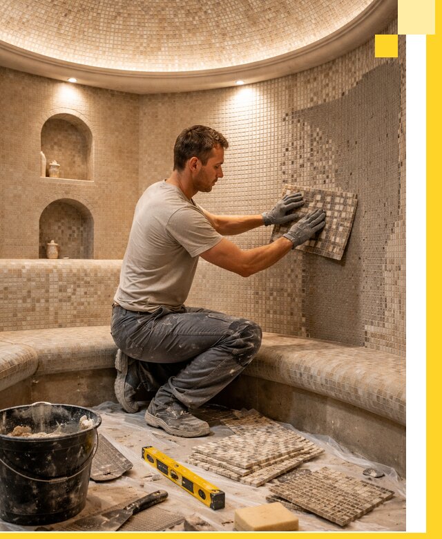 Устройство и монтаж домашнего хамама под ключ в Ангарске