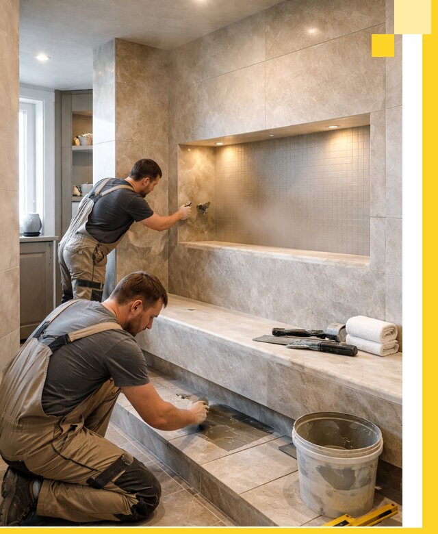 Профессиональное строительство хамама в квартире в Ангарске