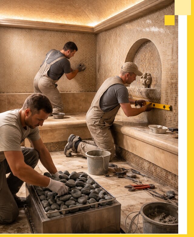 Проектирование и строительство хамама и сауны в Ангарске