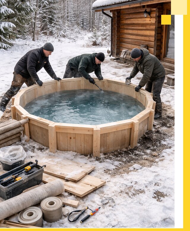 Изготовление и установка ледяных купелей под ключ в Ангарске